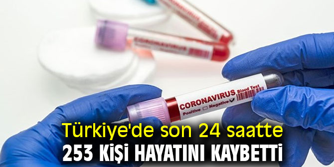 Türkiye'de son 24 saatte 253 kişi hayatını kaybetti