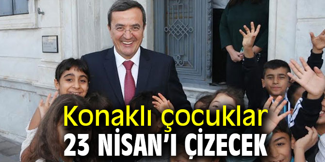 Konaklı çocuklar 23 Nisan’ı çizecek