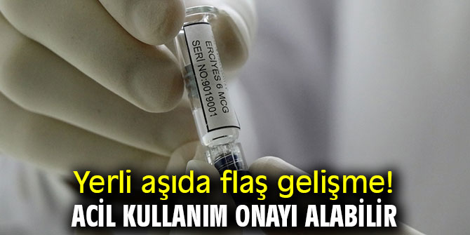 Yerli aşıda flaş gelişme! Acil kullanım onayı alabilir
