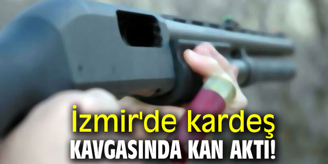 İzmir'de kardeş kavgasında kan aktı!
