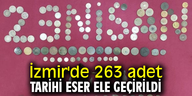 İzmir'de 263 adet tarihi eser ele geçirildi