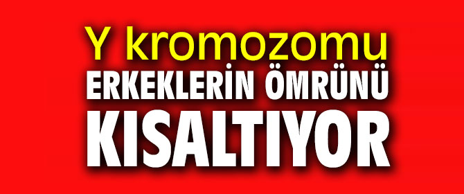Erkekler dikkat! Y kromozomu erkeklerin ömrünü kısaltıyor