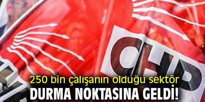250 bin çalışanın olduğu sektör durma noktasına geldi!