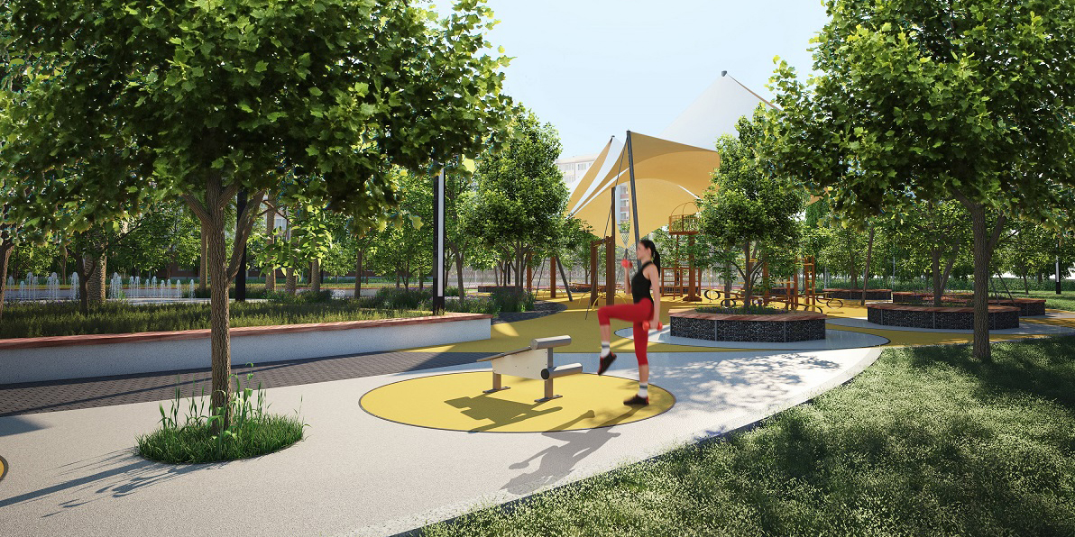 İzmir'de parklar artık rengarenk