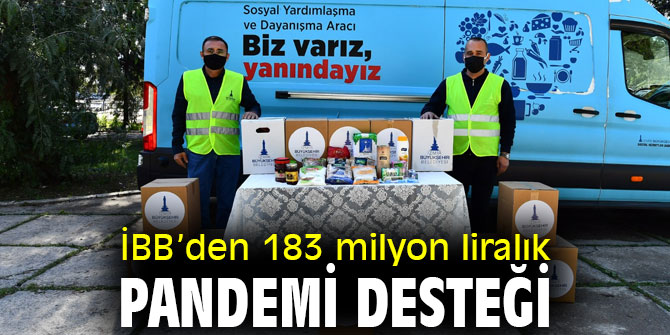 İBB'den 183 milyon liralık pandemi desteği