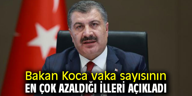 Bakan Koca vaka sayısının en çok azaldığı illeri açıkladı