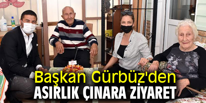 Başkan Gürbüz'den asırlık çınara ziyaret