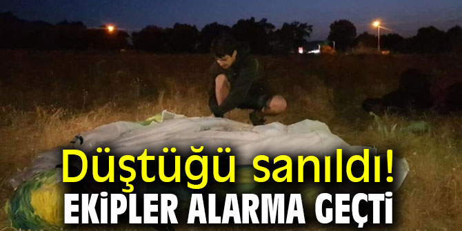 Düştüğü sanıldı! Ekipler alarma geçti