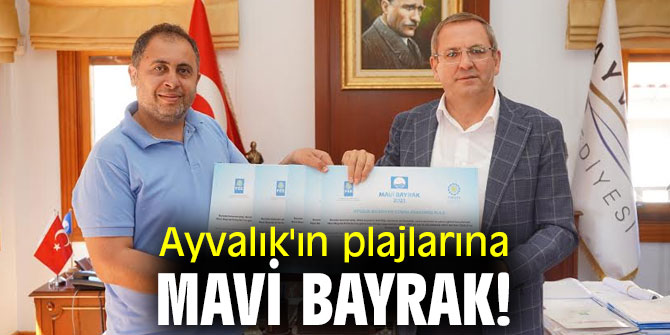 Ayvalık'ın plajlarına mavi bayrak!