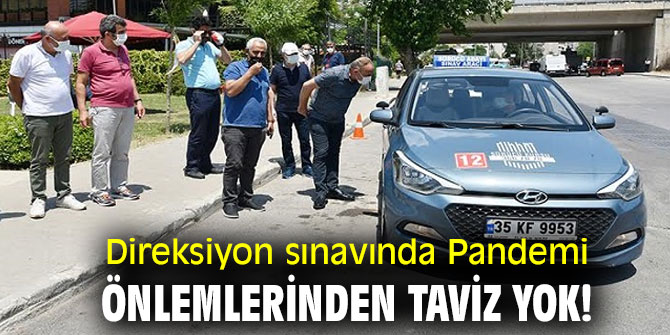 Direksiyon sınavında Pandemi önlemlerinden taviz yok.