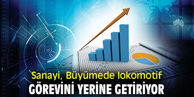 SANAYİ,  BÜYÜMEDE LOKOMOTİF GÖREVİNİ YERİNE GETİRİYOR