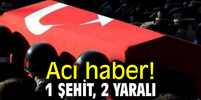 Acı haber! 1 şehit, 2 yaralı