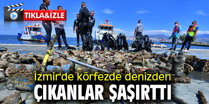 İzmir'de körfezde denizden çıkanlar şaşırttı
