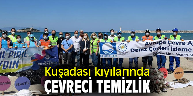 Kuşadası kıyılarında çevreci temizlik