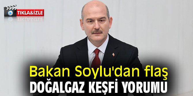 Bakan Soylu'dan doğalgaz keşfi yorumu