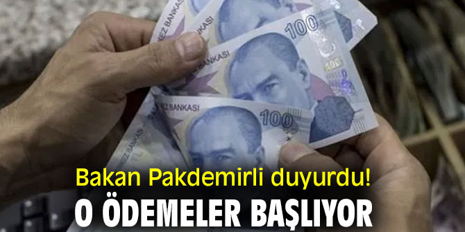 Bakan Pakdemirli duyurdu! O ödemeler başlıyor