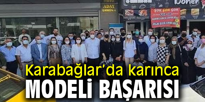 Karabağlar’da karınca modeli başarısı
