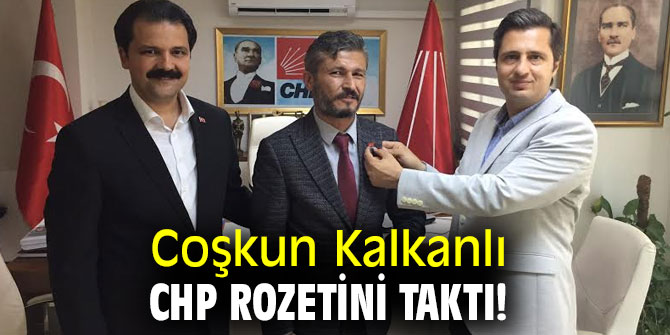 Konak Hareketi Lideri Coşkun Kalkanlı, CHP rozetini taktı!