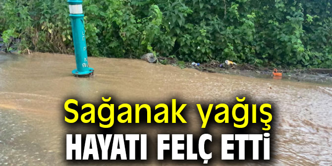 Sağanak yağış hayatı felç etti