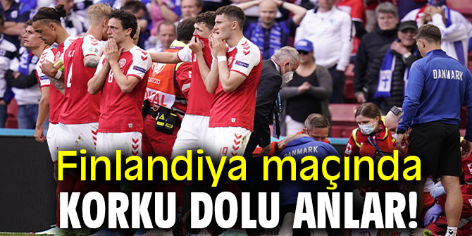 Finlandiya maçında korku dolu anlar!