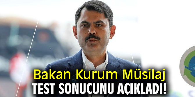 Bakan Kurum Müsilaj test sonucunu açıkladı!