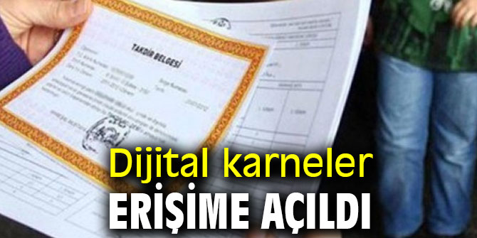 Dijital karneler e-Okul üzerinden erişime açıldı