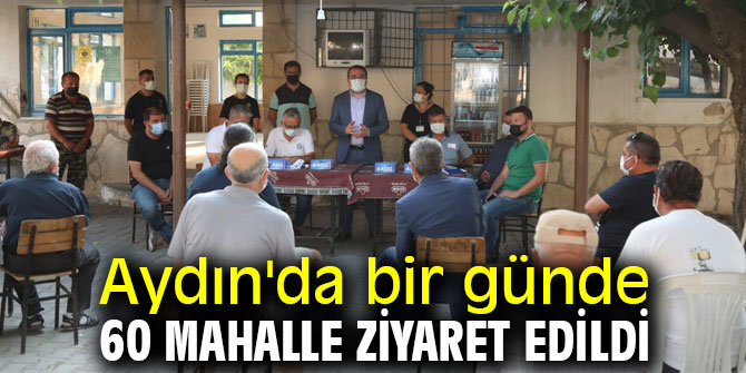 Aydın'da bir günde 60 mahalle ziyaret edildi