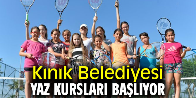 Kınık Belediyesi yaz kursları 21 Haziran'da başlıyor