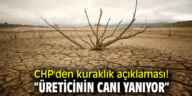 CHP'den kuraklık açıklaması! “Üreticinin canı yanıyor”