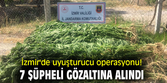 İzmir'de uyuşturucu operasyonu! 