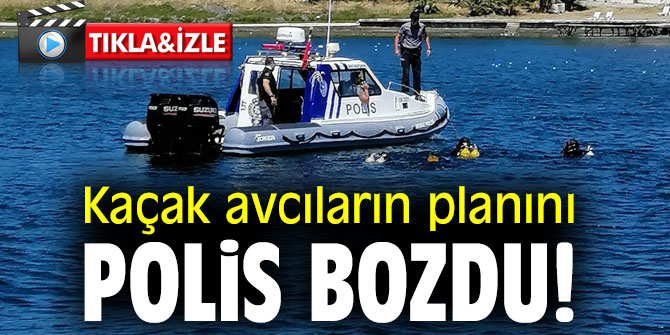 Kaçak avcıların planını polis bozdu!