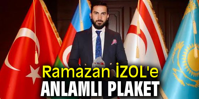 Türkiye-Azerbaycan kardeşliği için  İZOL'e anlamlı plaket