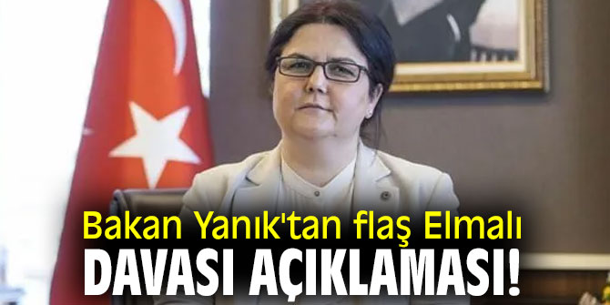 Bakan Yanık'tan flaş Elmalı davası açıklaması!
