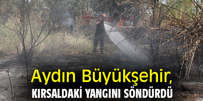 Aydın Büyükşehir, kırsaldaki yangını söndürdü