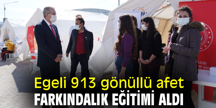 Egeli 913 gönüllü afet farkındalık eğitimi aldı