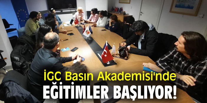 İGC Basın Akademisi'nde eğitimler başlıyor!