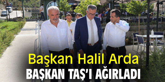 Başkan Halil Arda, Başkan Taş'ı ağırladı