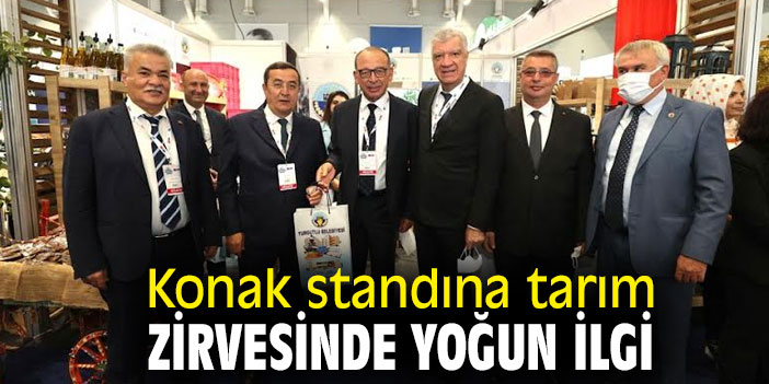 Konak standına tarım zirvesinde yoğun ilgi