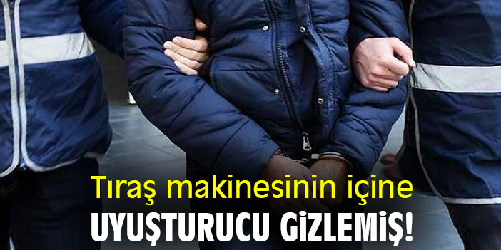 Tıraş makinesinin içine uyuşturucu gizlemiş!