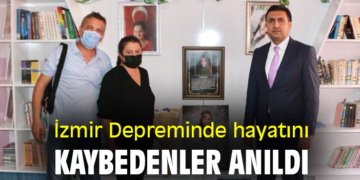 İzmir Depreminde hayatını kaybedenler anıldı