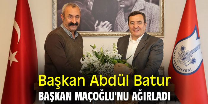 Başkan Abdül Batur, Başkan Maçoğlu'nu ağırladı