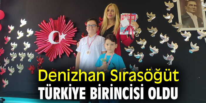 Denizhan Sırasöğüt Türkiye birincisi oldu