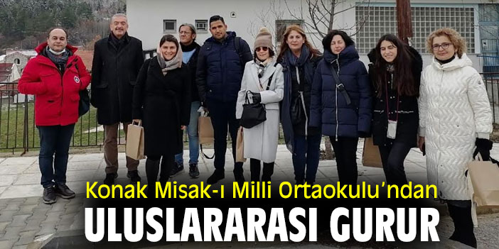 Konak Misak-ı Milli Ortaokulu’ndan uluslararası gurur