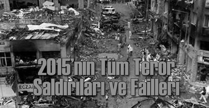 İşte 2016'da Düzenlenen Tüm Terör Saldırıları