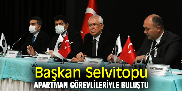 Başkan Selvitopu apartman görevlileriyle buluştu