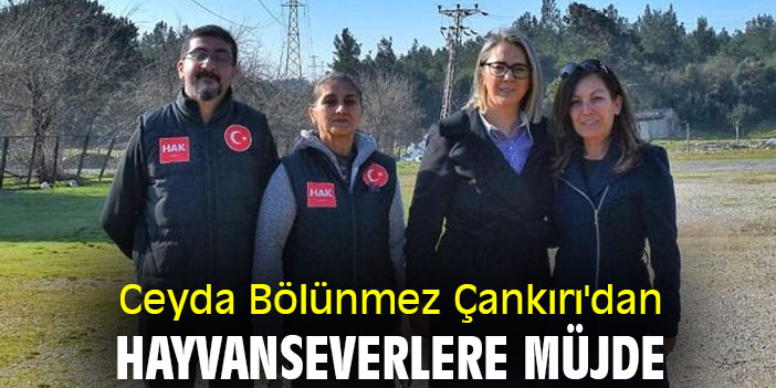 Ceyda Bölünmez Çankırı'dan hayvanseverlere müjde