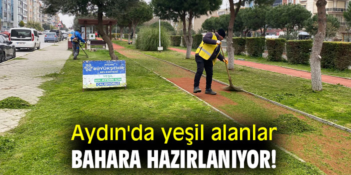 Aydın'da yeşil alanlar bahara hazırlanıyor!