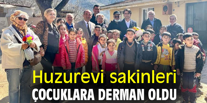 Huzurevi sakinleri çocuklara derman oldu