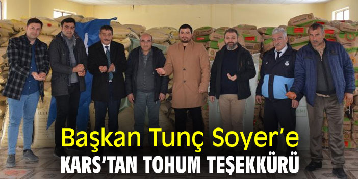 Başkan Tunç Soyer’e Kars’tan tohum teşekkürü