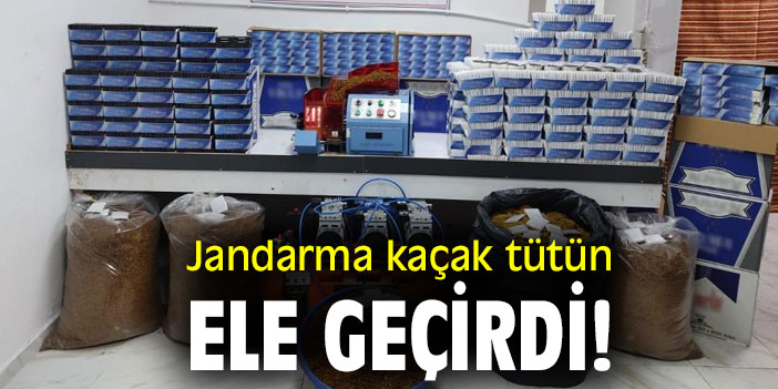 Jandarma kaçak tütün ele geçirdi!